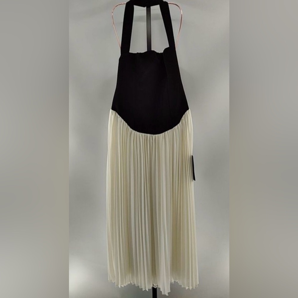 Lulus Suri Mixed Media Halter Maxi Dress XL NWT - Picture 4 of 7